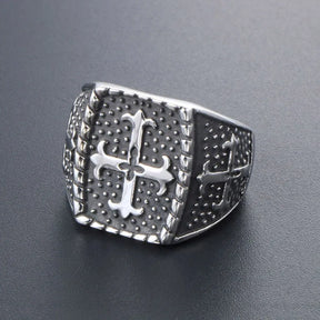 Knights Templar Commandery Ring - 16mm Titanium Stainless Steel