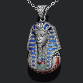 Ancient Egypt Pendant - Zinc Alloy Pharaoh Portrait - Bricks Masons