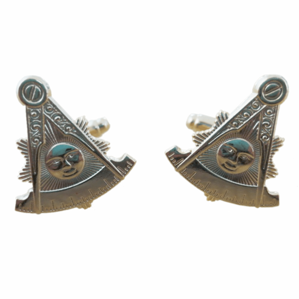 Past Master Blue Lodge Cufflink - Square & Compass