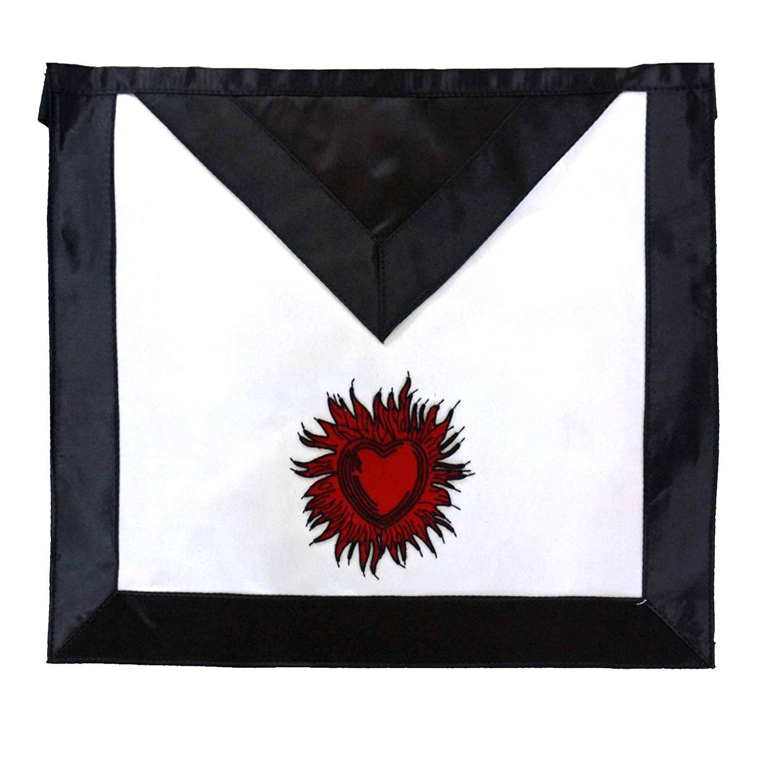 11th Degree Scottish Rite Apron - White with Red Emblem