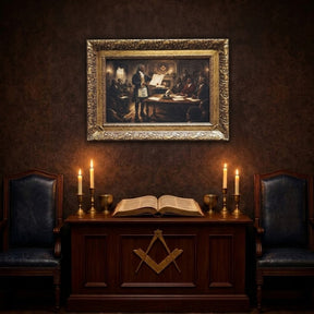 Masonic Canvas - The Founding of African Lodge - Bricks Masons