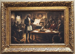 Masonic Canvas - The Founding of African Lodge - Bricks Masons