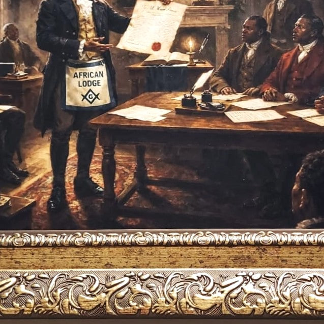 Masonic Canvas - The Founding of African Lodge - Bricks Masons