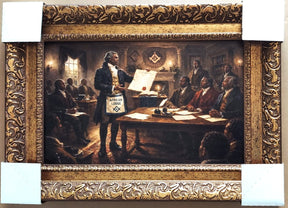 Masonic Canvas - The Founding of African Lodge - Bricks Masons