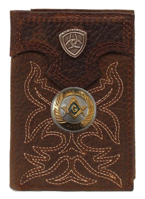 Master Mason Blue Lodge Wallet - Ariat Premium Shield
