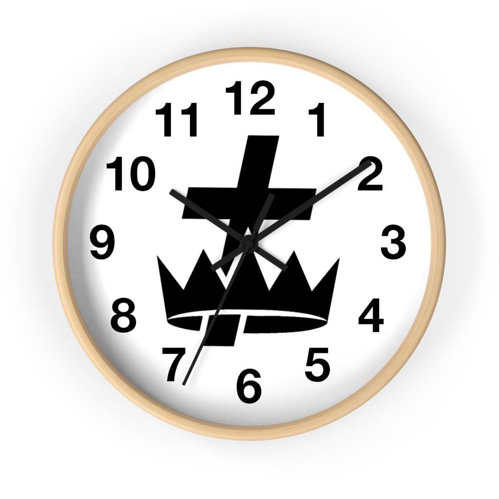 Knights Templar Commandery Clock - Wooden Frame