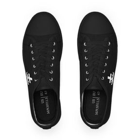 Knights Templar Commandery Sneaker - Low Top Black & White