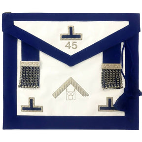 Past Master Blue Lodge Pennsylvania Regulation Apron - Royal Blue