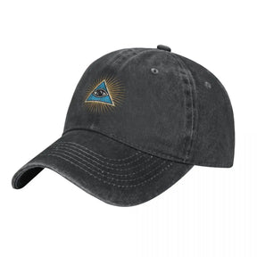 Eye of providence Baseball Cap - One Size & Various Colors - Bricks Masons