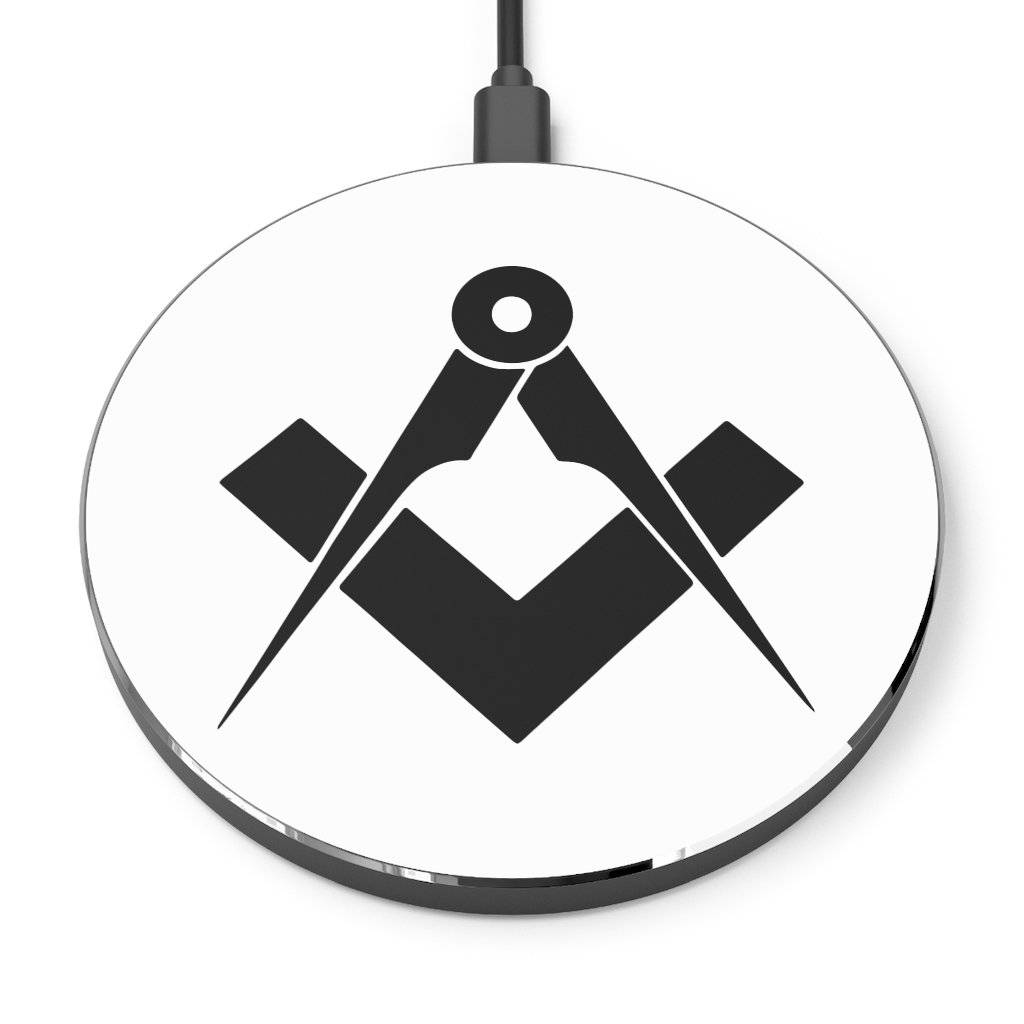 Master Mason Blue Lodge Wireless Charger - Square & Compass