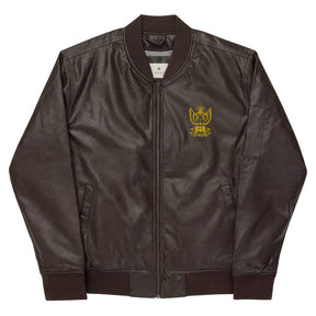 33rd Degree Scottish Rite Jacket - Wings Up Leather Golden Embroidery