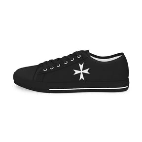 Order Of Malta Commandery Sneaker - Low Top Black & White