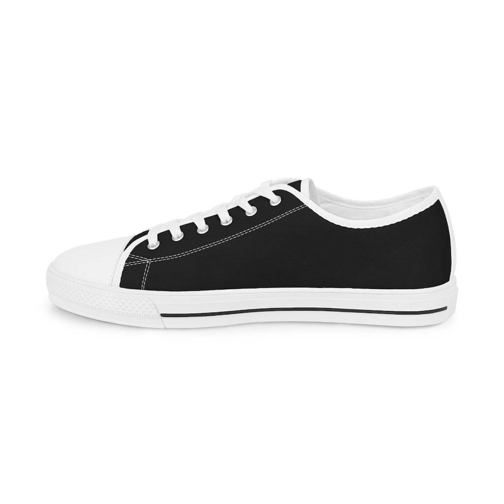 32nd Degree Scottish Rite Sneaker - Wings Down Low Top Black & White