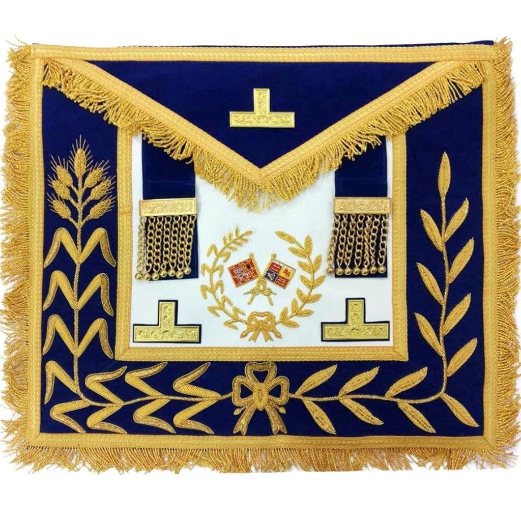 Grand Standard Bearer Craft Apron - Royal Blue - Bricks Masons