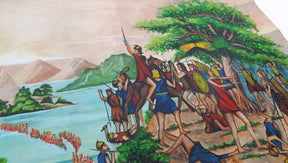 Hand-Painted Apron - A Sheaf of Corn Suspended Near a Waterfall 24"x18" Poster - Bricks Masons