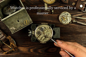 Master Mason Blue Lodge Wristwatch - Silver Skeleton With Stones