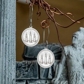 Masonic Earrings - Three Lesser Lights With Customization - Bricks Masons