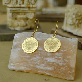 Eye Of Providence Earrings - Various Materials & Sizes - Bricks Masons