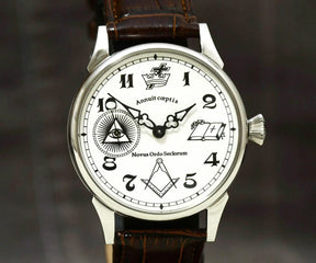 Master Mason Blue Lodge Wristwatch - Annuit Coeptis - Bricks Masons