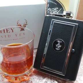 Master Mason Blue Lodge Flask - Free Custom Engraved
