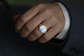 Master Mason Blue Lodge Ring - 10K To 18K Gold Free & Accepted Masons