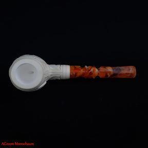 Eye Of Providence Meerschaum Pipe - Handmade With Fitted Velvet Case - Bricks Masons