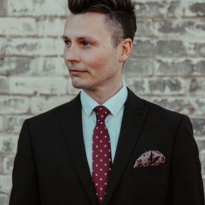 Masonic Necktie - Forget Me Not - Bricks Masons