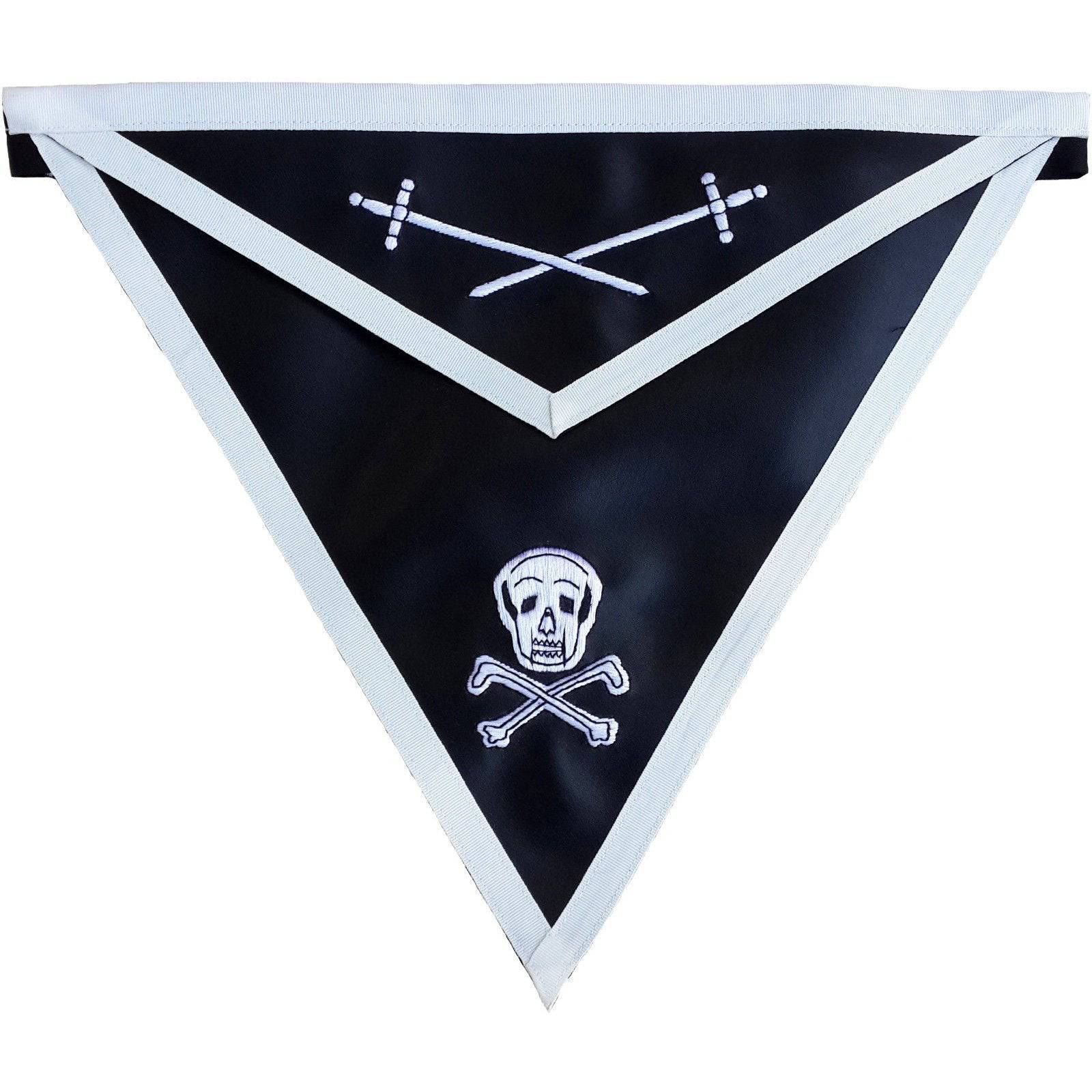 Knights Templar Apron - Black - Bricks Masons
