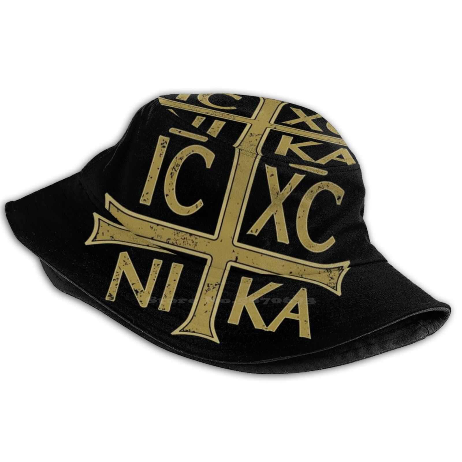 Knights Templar Bucket Hat - IC XC NI KA Cross - Bricks Masons
