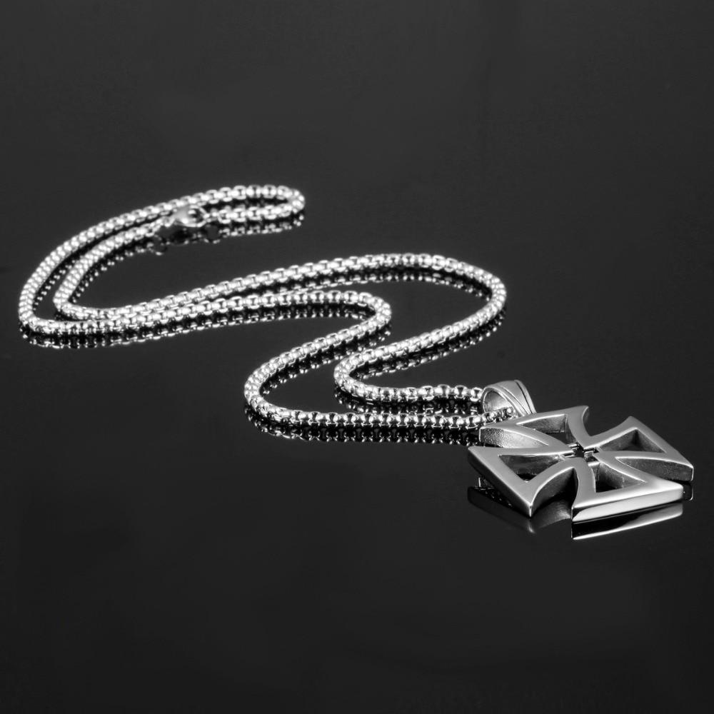 Knights Templar Necklace - Double Maltese Cross - Bricks Masons