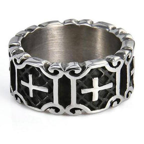 Knights Templar Ring - Band Medieval - Bricks Masons