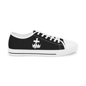 Knights Templar Sneaker - Low Top Black & White - Bricks Masons