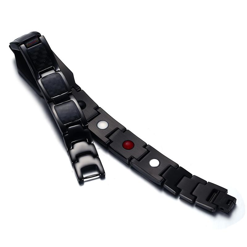 Master Mason Blue Lodge Bracelet - Black Magnetic Stainless Steel - Bricks Masons