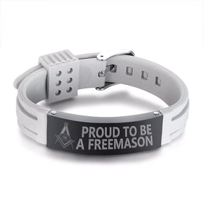 Master Mason Blue Lodge Bracelet - Stainless Steel - Bricks Masons