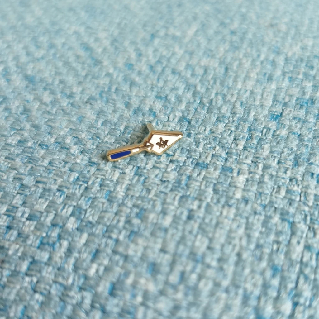 Master Mason Blue Lodge Lapel Pin - 12mm Brass Shovel - Bricks Masons