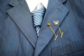 Master Mason Blue Lodge Lapel Pin - Masonic - Bricks Masons