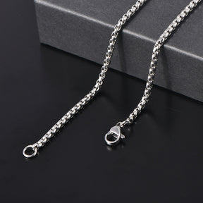 Master Mason Blue Lodge Necklace - Gold & Silver All Seeing Eye Titanium Steel Pendants - Bricks Masons