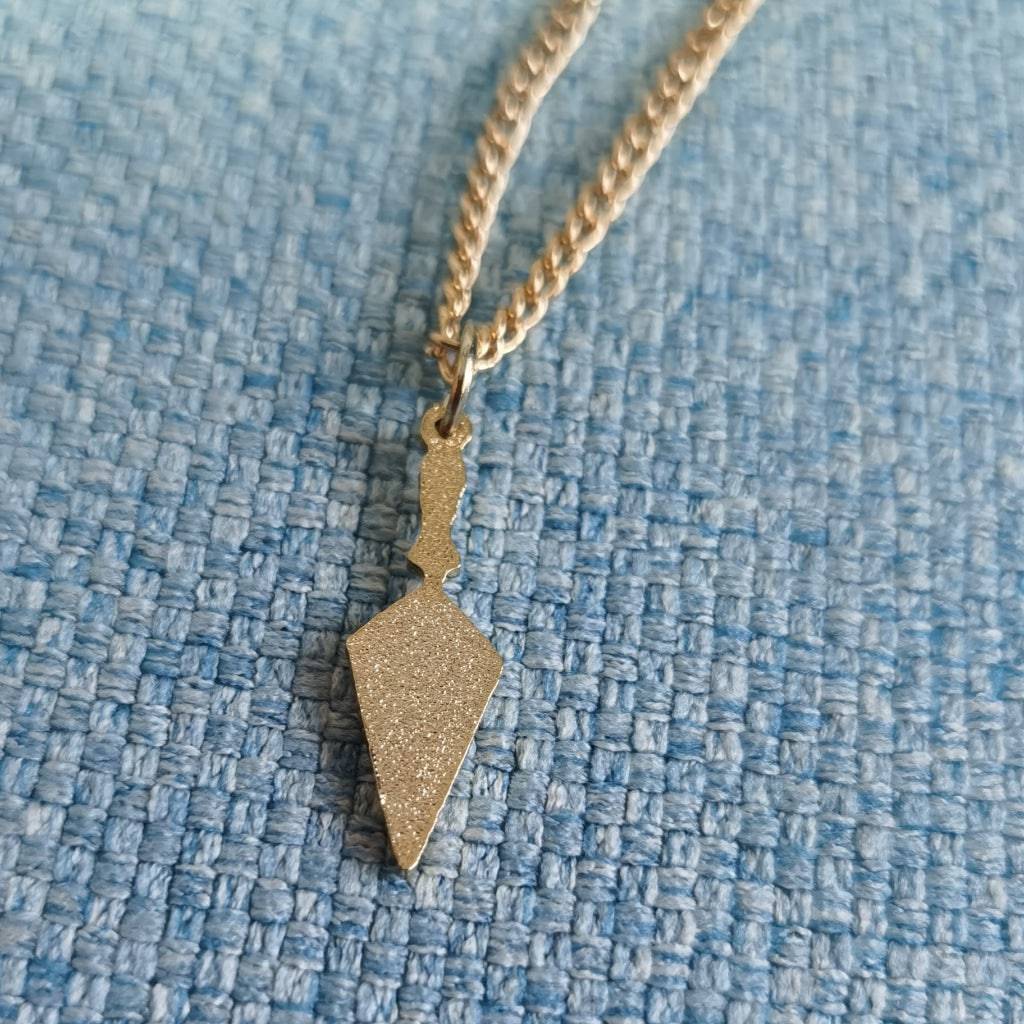 Master Mason Blue Lodge Necklace - Square and Compass G Blue Trowel - Bricks Masons