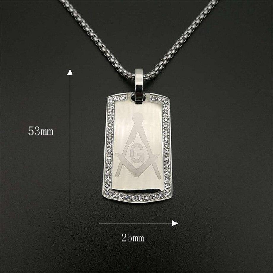 Master Mason Blue Lodge Necklace - Stainless Steel Gold&Silver - Bricks Masons