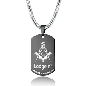 Master Mason Blue Lodge Necklace - (Various Colors) - Bricks Masons