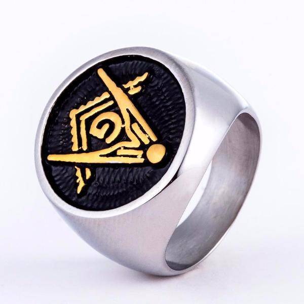 Master Mason Blue Lodge Ring - Classic Gold Silver - Bricks Masons