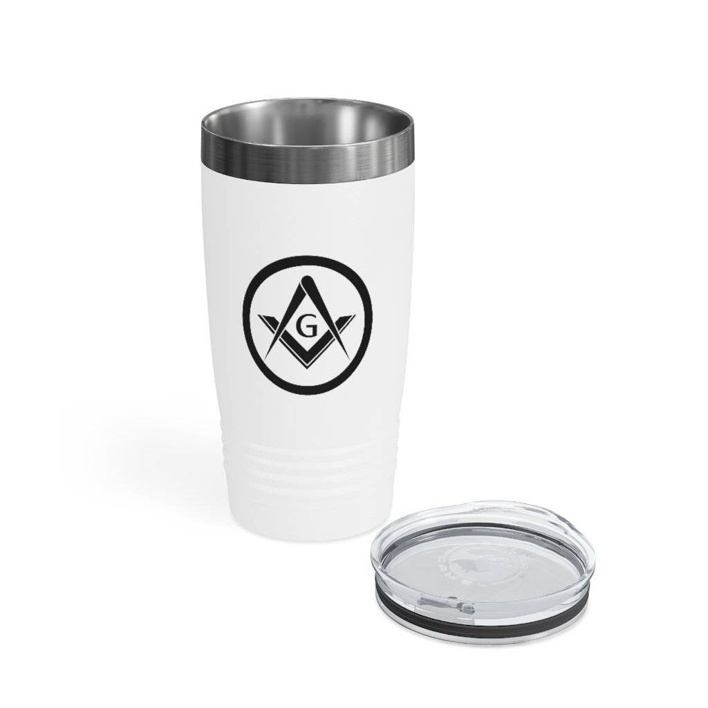 Master Mason Blue Lodge Ringneck Tumbler - 20oz Square & Compass G - Bricks Masons