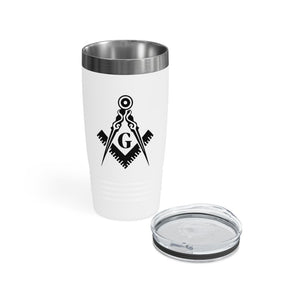 Master Mason Blue Lodge Ringneck Tumbler - Square & Compass G - Bricks Masons
