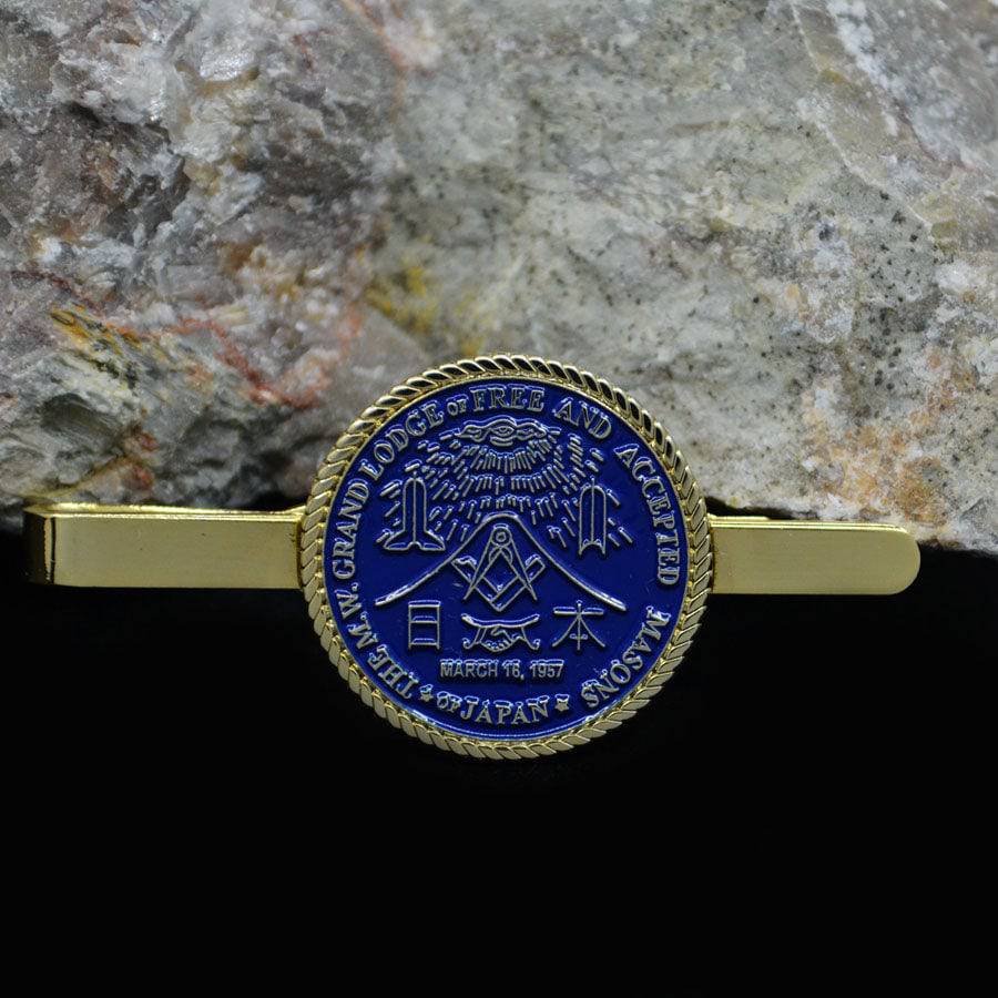 Master Mason Blue Lodge Tie Bar - THE M.W. GRAND LODGE Of Free and Accepted Masons Japan - Bricks Masons