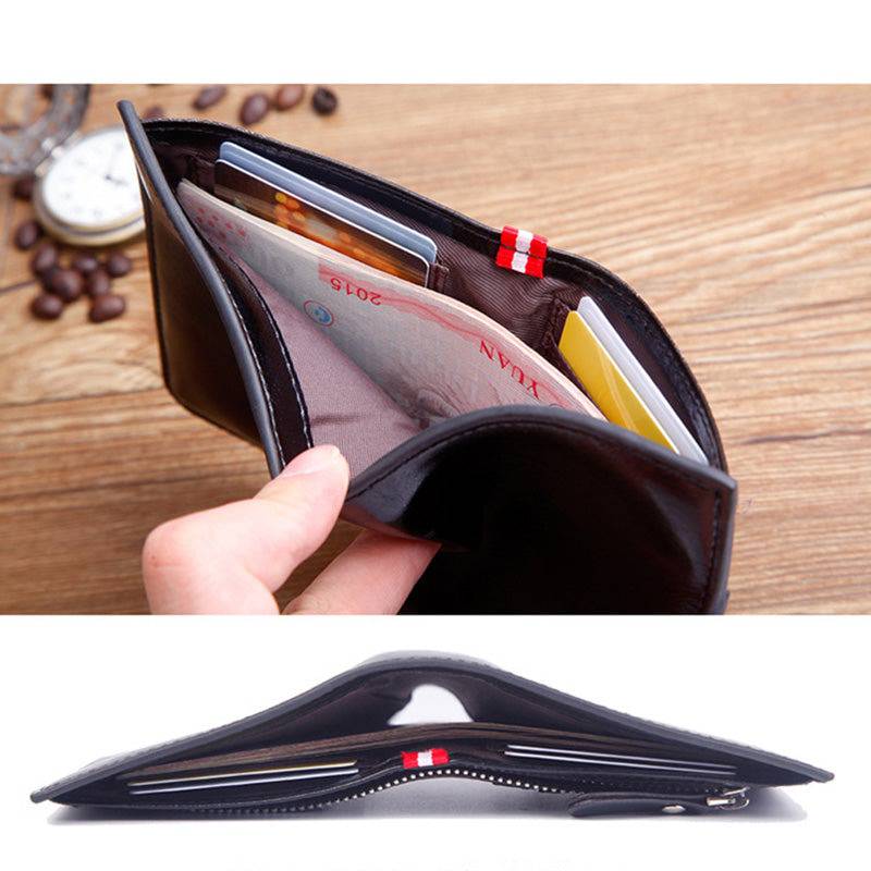 Master Mason Blue Lodge Wallet - Genuine Leather & Credit Card Holder (Black/Coffee) - Bricks Masons