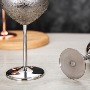 Master Mason Blue Lodge Wine Glass - Stainless Steel Customizable - Bricks Masons