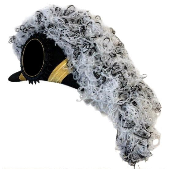 Past Commander Knights Templar Chapeau - White & Black Blend Plumes - Bricks Masons