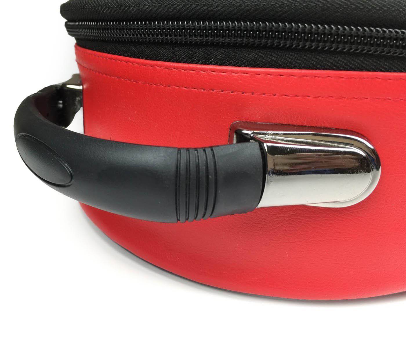 Past Grand High Priest Royal Arch Chapter Crown Cap Case - Red Leather - Bricks Masons