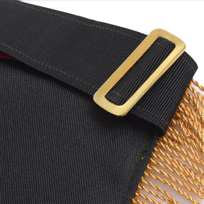 Past High Priest Royal Arch Chapter Apron - Red Hand Embroidery with Fringe - Bricks Masons