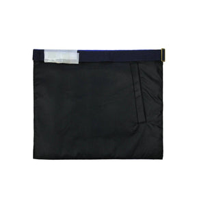 Past Master Blue Lodge Apron - Bullion Blue & Gold Hand Embroidery - Bricks Masons